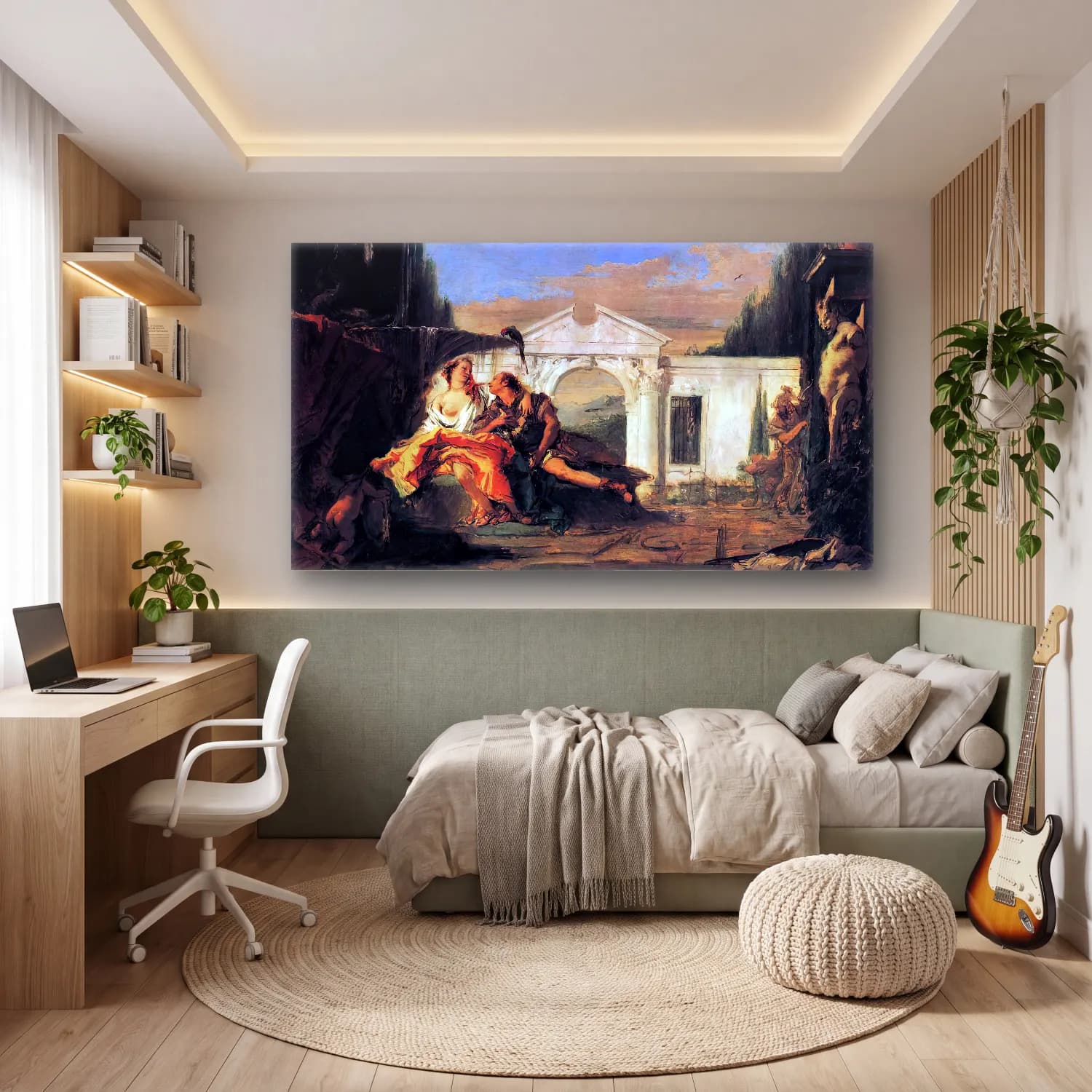 Giovanni Battista Tiepolo – Rinaldo and Armida cam tablo — genç odasında