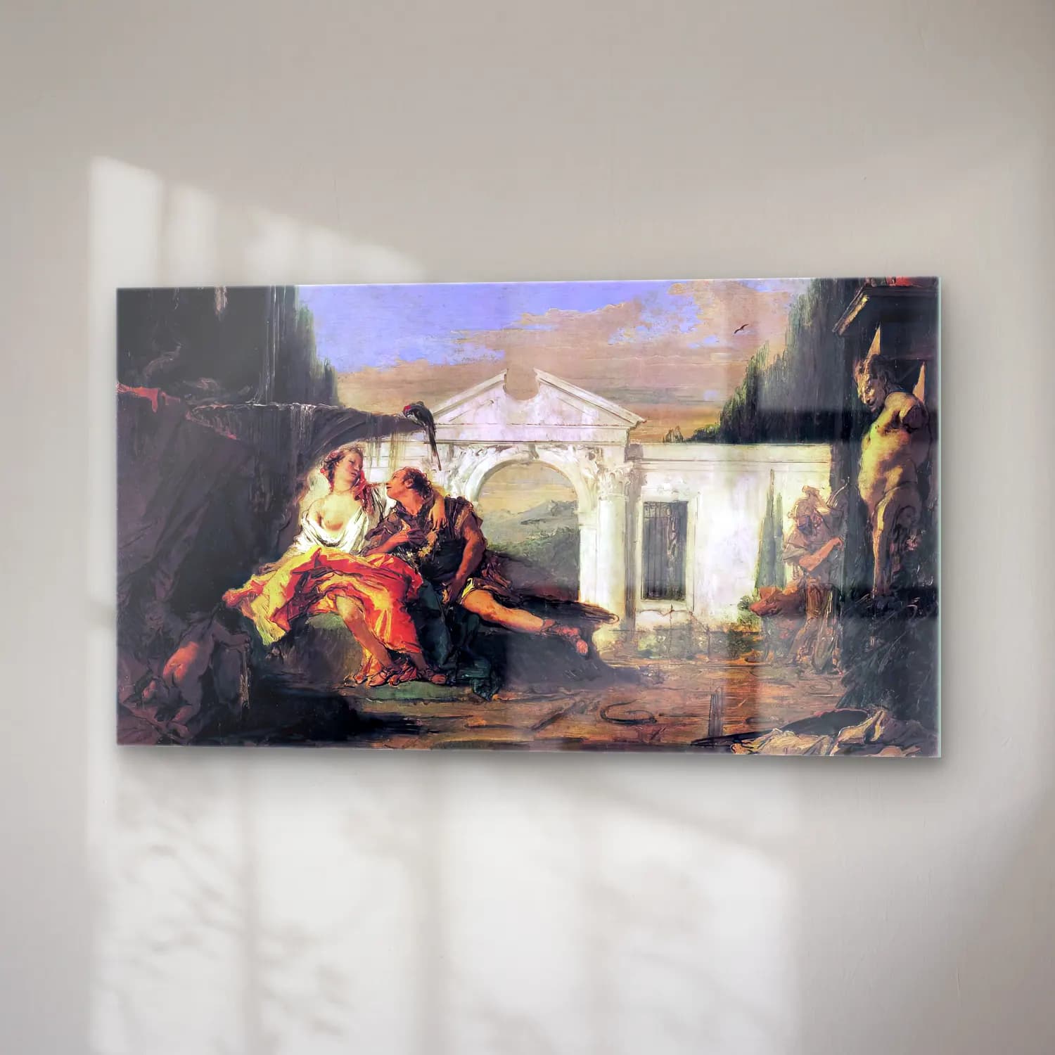 Giovanni Battista Tiepolo – Rinaldo and Armida cam tablo — sağ açıdan görünüm