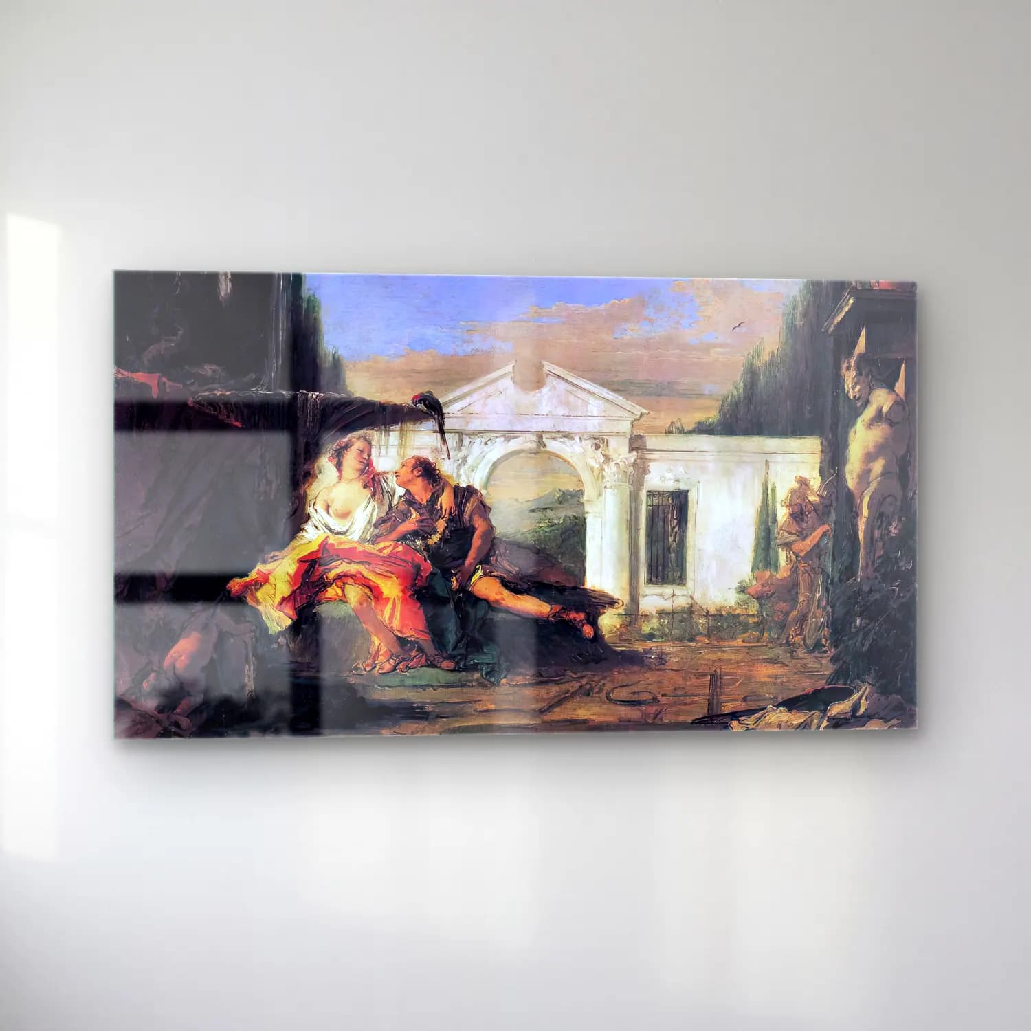 Giovanni Battista Tiepolo – Rinaldo and Armida cam tablo — sol açıdan görünüm