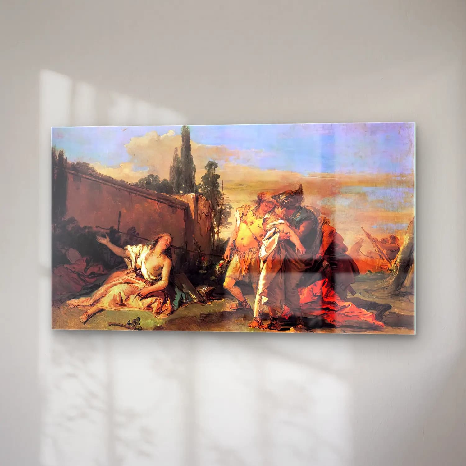 Giovanni Battista Tiepolo – Rinaldo s Departure from Armida cam tablo — sağ açıdan görünüm
