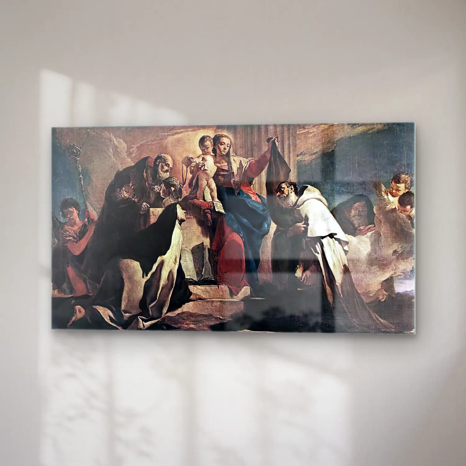 Giovanni Battista Tiepolo – The Madonna of Carmel and the Souls of the Purgatory… cam tablo — sağ açıdan görünüm