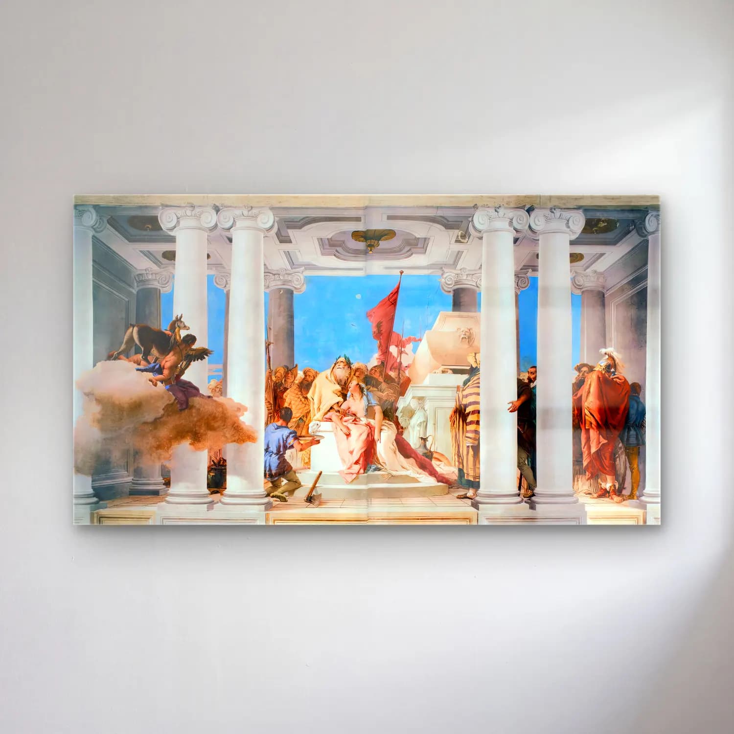 Giovanni Battista Tiepolo – The Sacrifice of Iphigenia cam tablo — Giovanni Battista Tiepolo – The Sacrifice of Iphigenia — yağlı boya mitolojik sahne