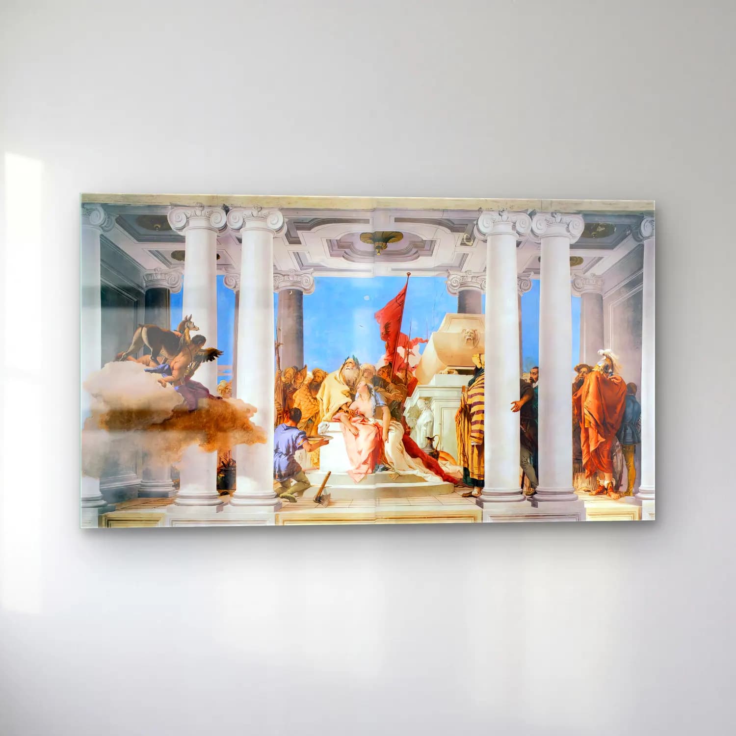 Giovanni Battista Tiepolo – The Sacrifice of Iphigenia cam tablo — sol açıdan görünüm
