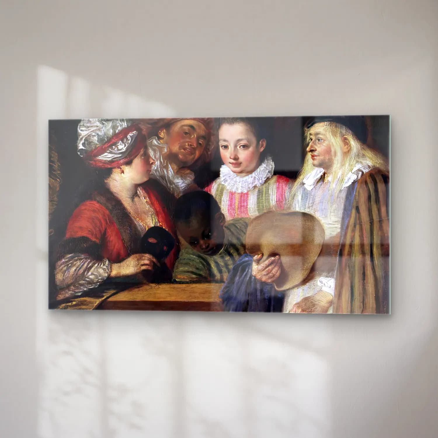 Jean-Antoine Watteau – Actors of the Comédie-Française cam tablo — sağ açıdan görünüm