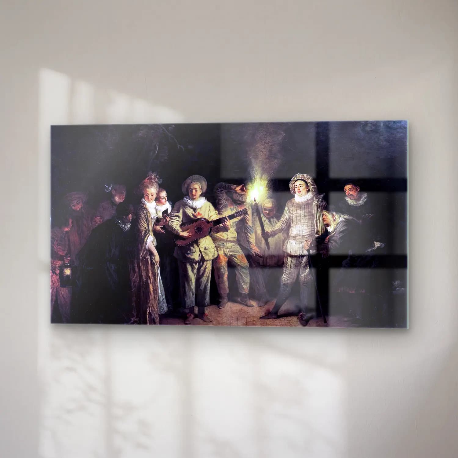Jean-Antoine Watteau – The Italian Comedy cam tablo — sağ açıdan görünüm