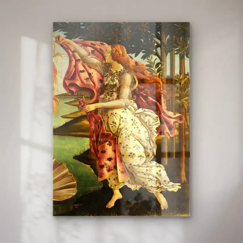 Sandro Botticelli – Mitolojik Sahne cam tablo — Sandro Botticelli – Mitolojik Sahne — yağlı boya mitolojik sahne