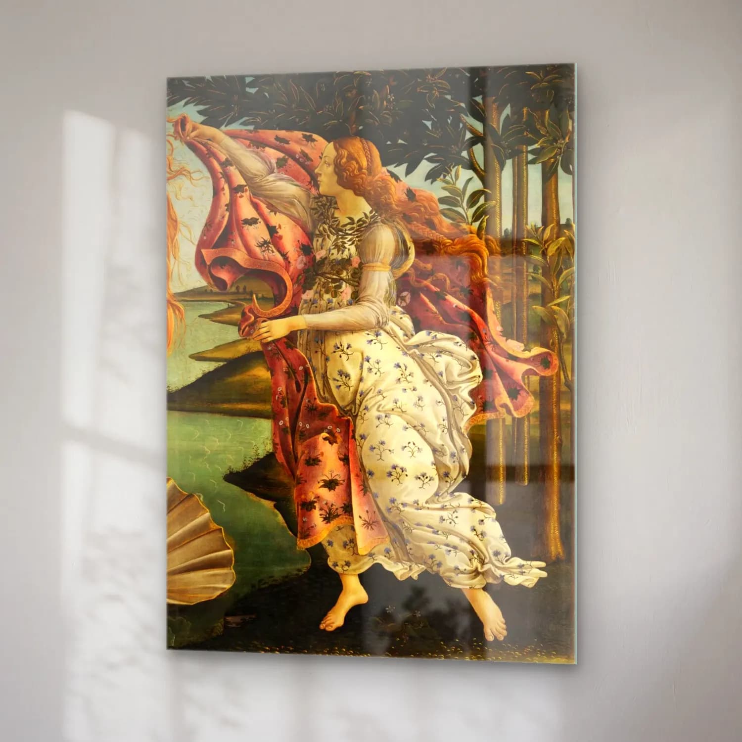 Sandro Botticelli – Mitolojik Sahne cam tablo — sağ açıdan görünüm