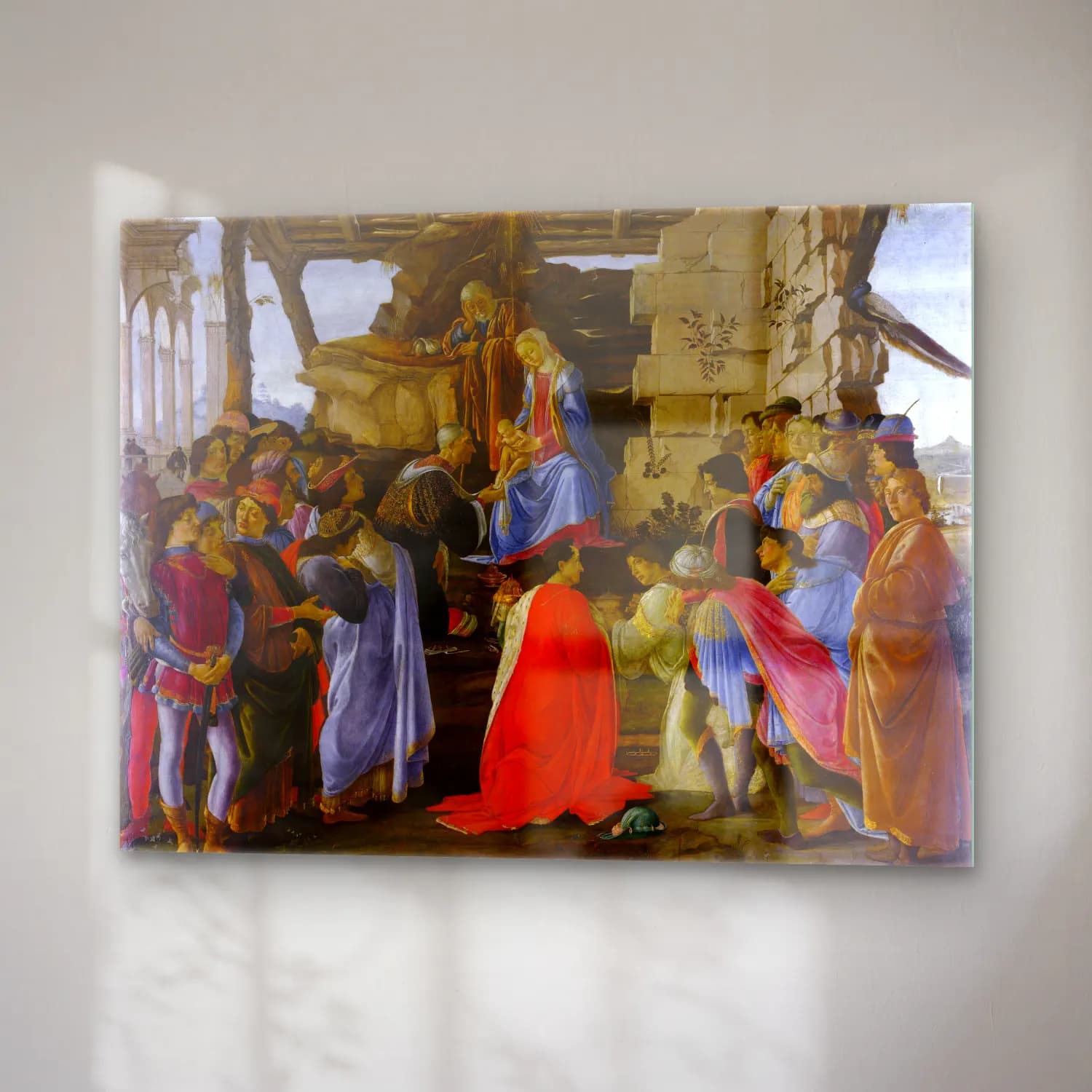 Sandro Botticelli – Dini Sahne No. 7 cam tablo — sağ açıdan görünüm