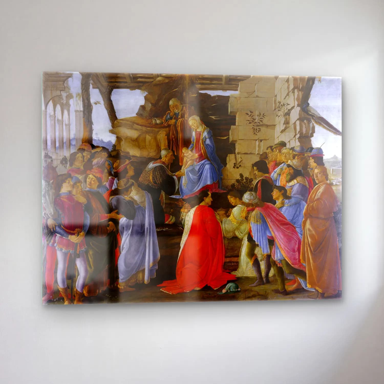 Sandro Botticelli – Dini Sahne No. 7 cam tablo — sol açıdan görünüm