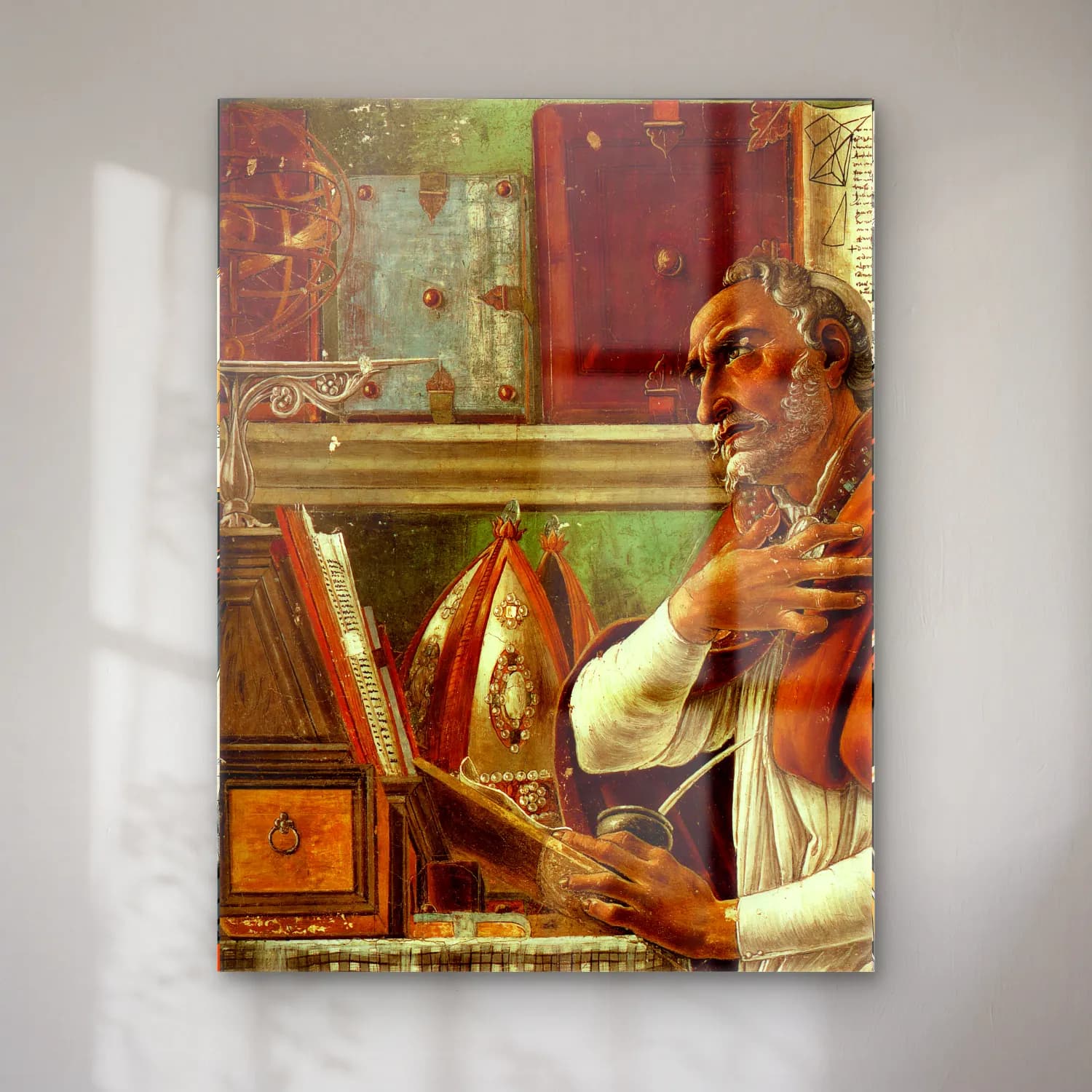 Sandro Botticelli – Dini Sahne No. 13 cam tablo — Sandro Botticelli – Dini Sahne No. 13 — vintage dini sahne