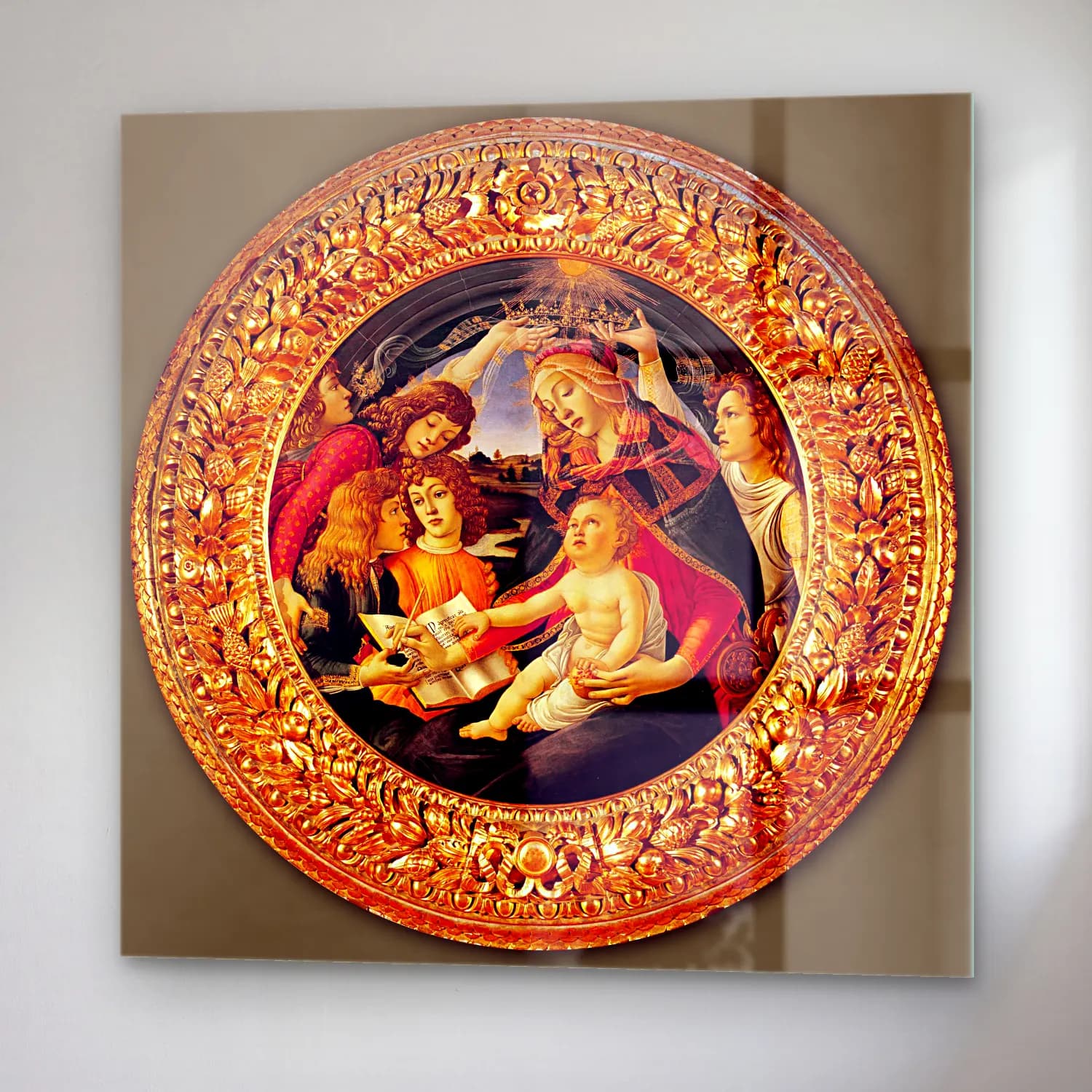 Sandro Botticelli – Dini Sahne No. 14 cam tablo — sağ açıdan görünüm