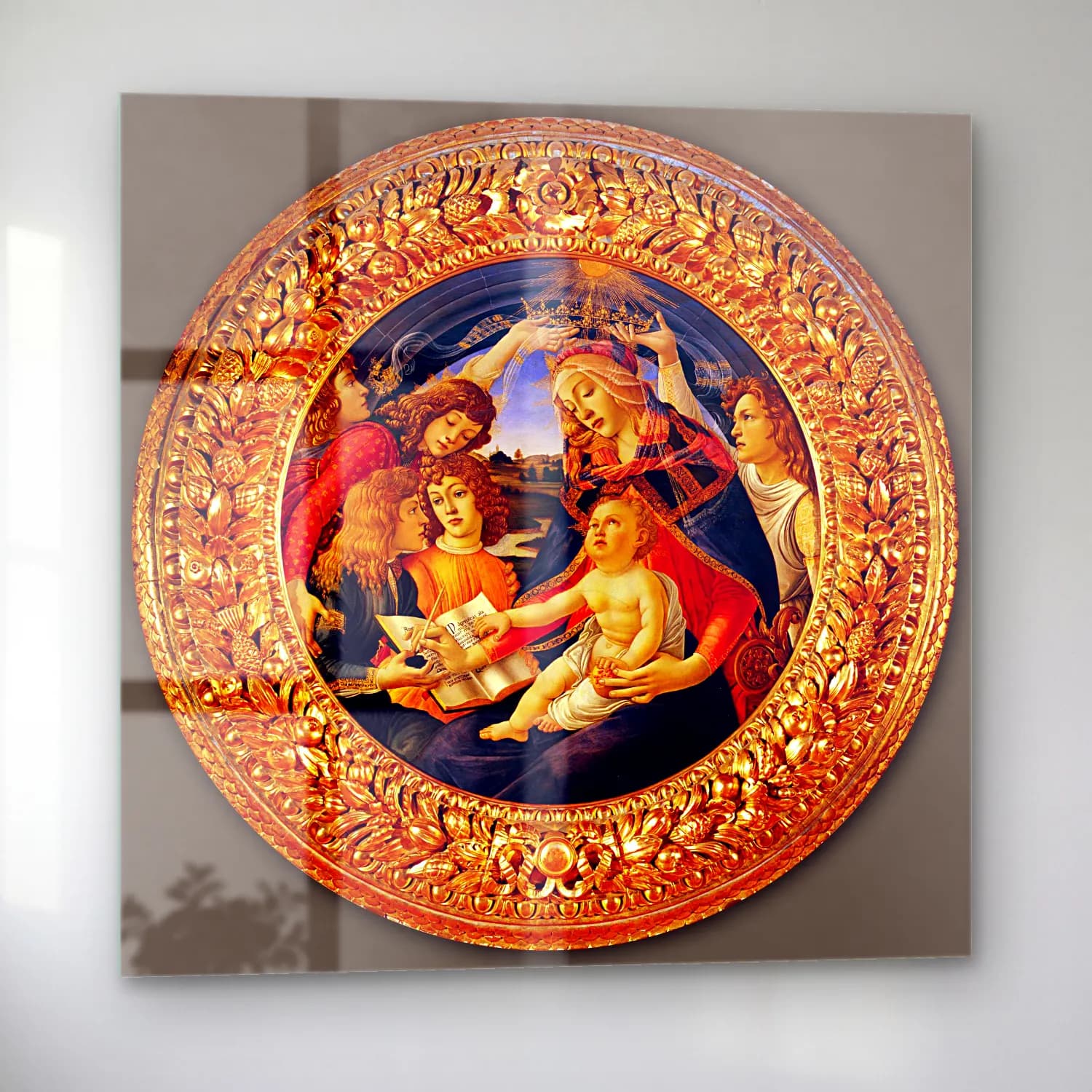 Sandro Botticelli – Dini Sahne No. 14 cam tablo — sol açıdan görünüm