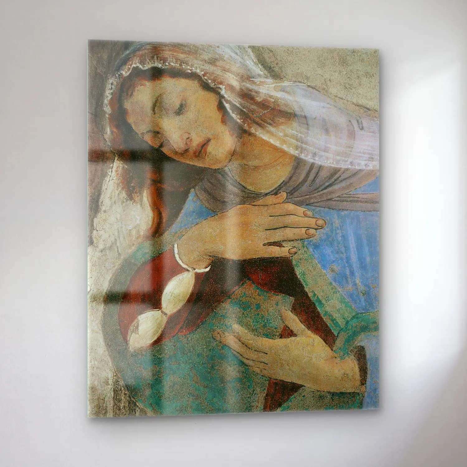 Sandro Botticelli – Melek cam tablo — sol açıdan görünüm
