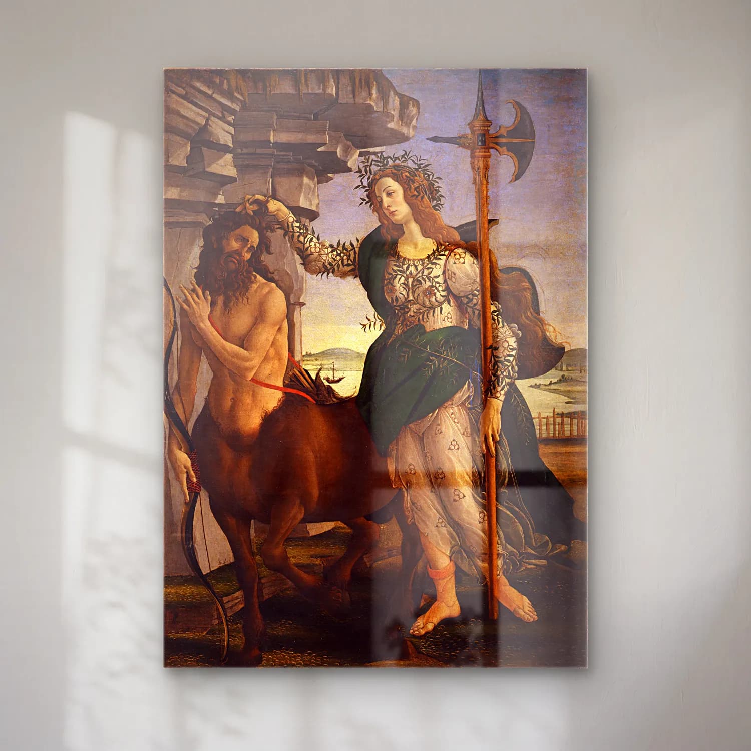 Sandro Botticelli – Mitolojik Sahne No. 5 cam tablo — Sandro Botticelli – Mitolojik Sahne No. 5 — yağlı boya mitolojik sahne