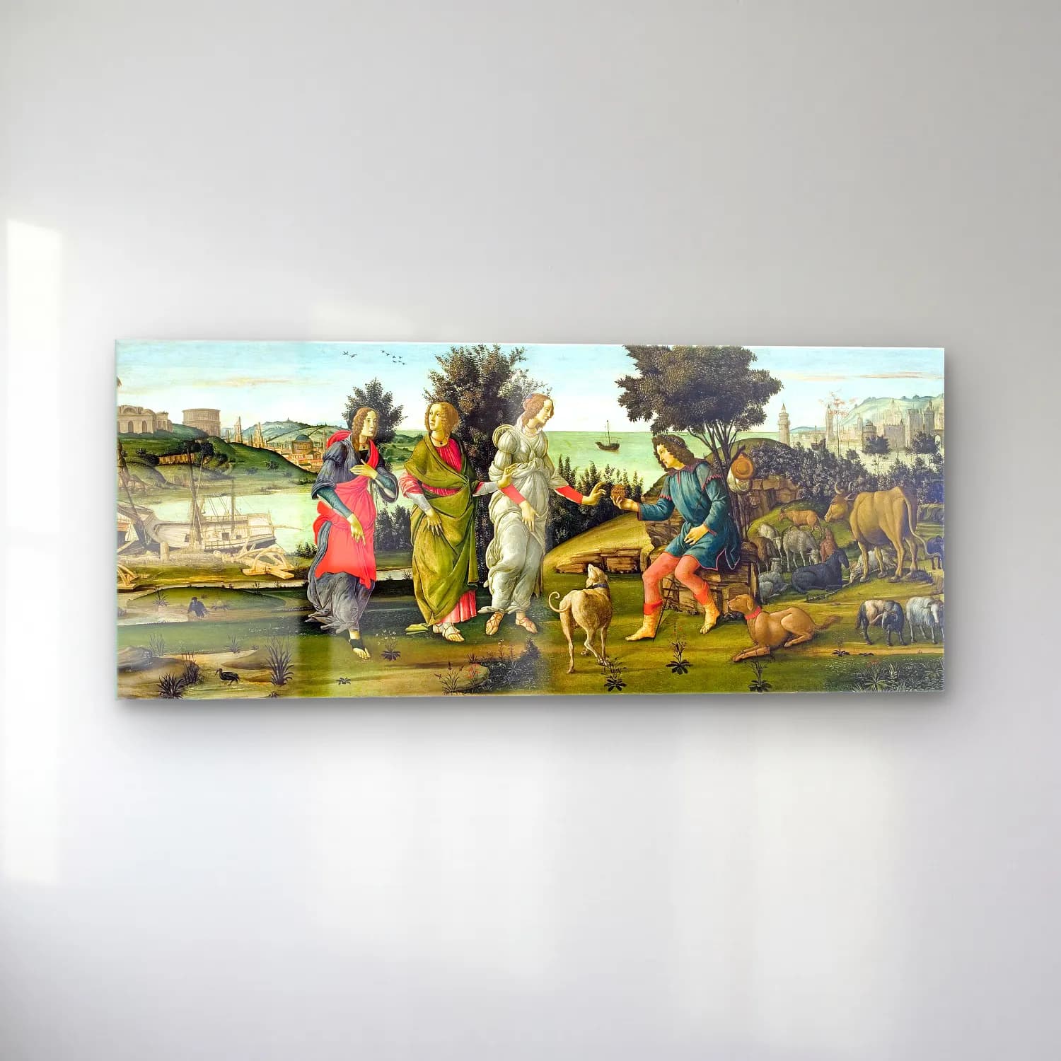 Sandro Botticelli – Dini Sahne No. 16 cam tablo — sol açıdan görünüm