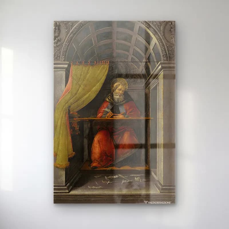 Sandro Botticelli – Dini Sahne No. 19 cam tablo — Sandro Botticelli – Dini Sahne No. 19 — yağlı boya dini sahne