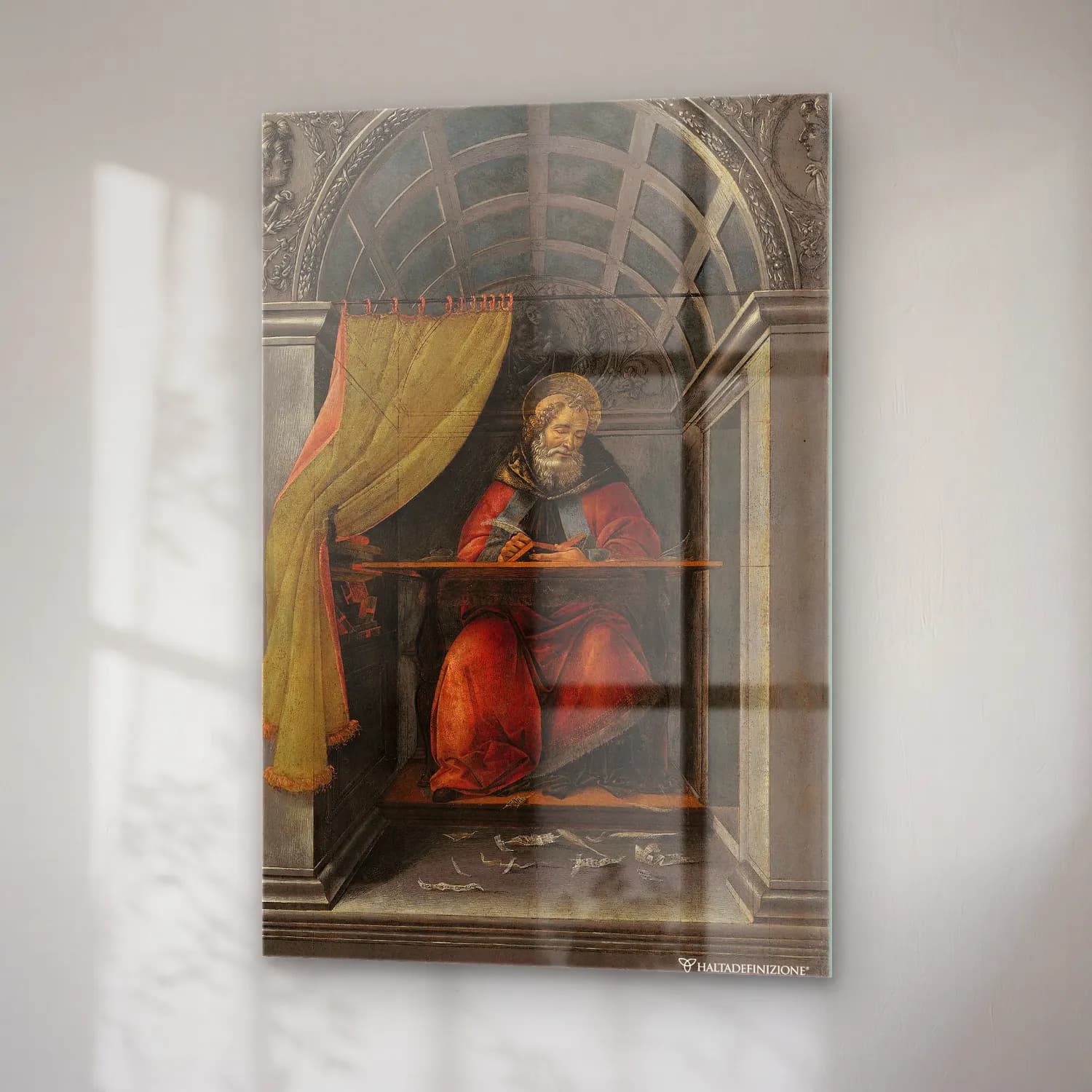 Sandro Botticelli – Dini Sahne No. 19 cam tablo — sağ açıdan görünüm