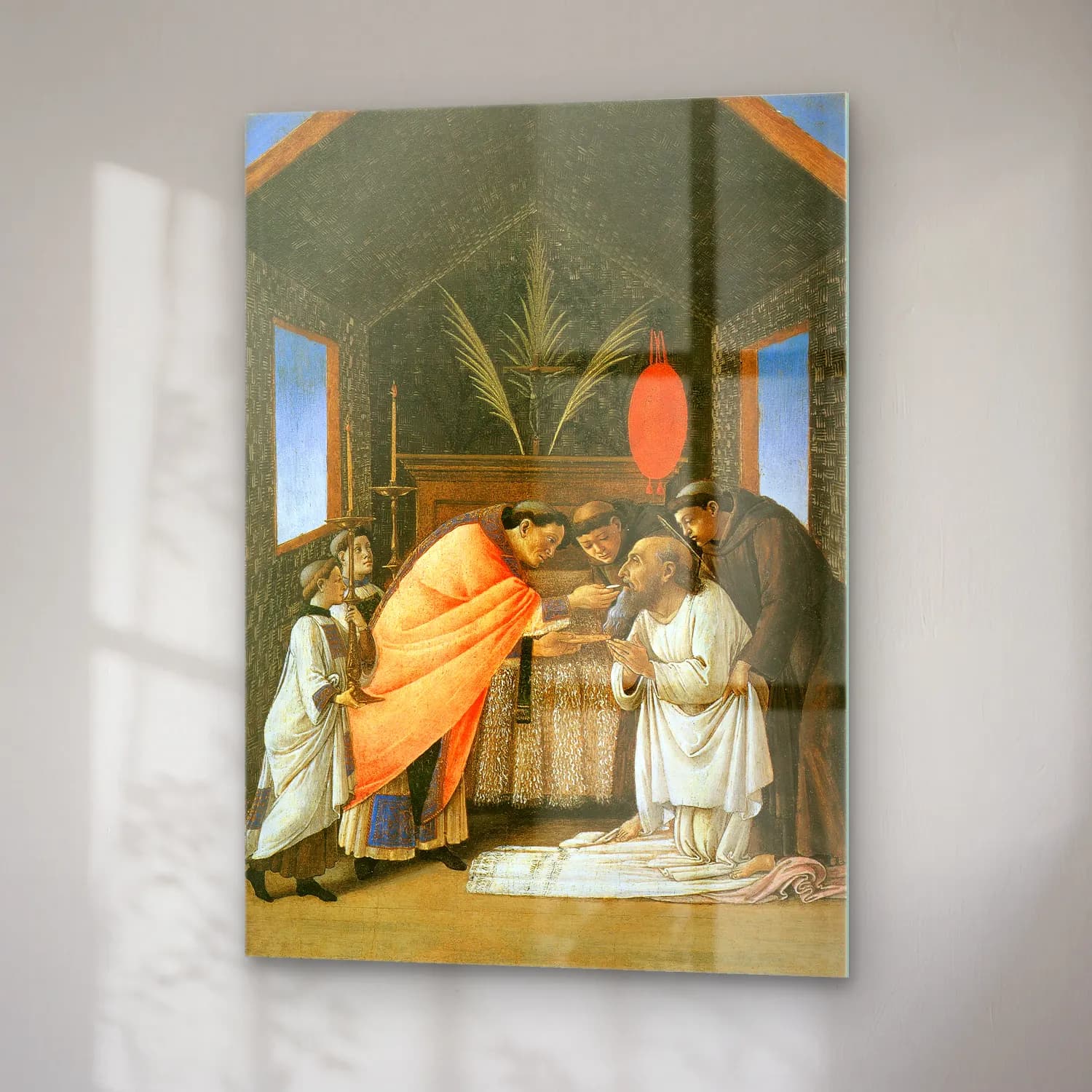 Sandro Botticelli – Dini Sahne No. 20 cam tablo — sağ açıdan görünüm