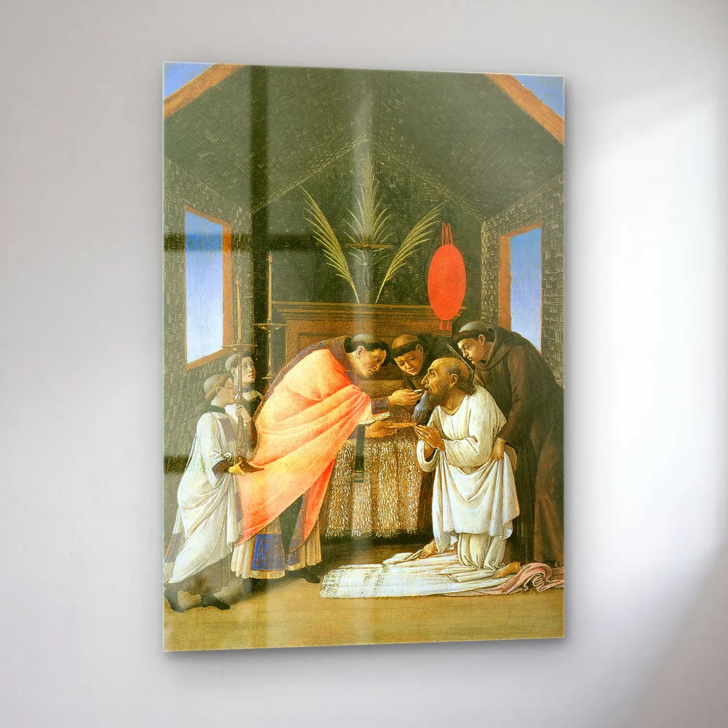 Sandro Botticelli – Dini Sahne No. 20 cam tablo — sol açıdan görünüm