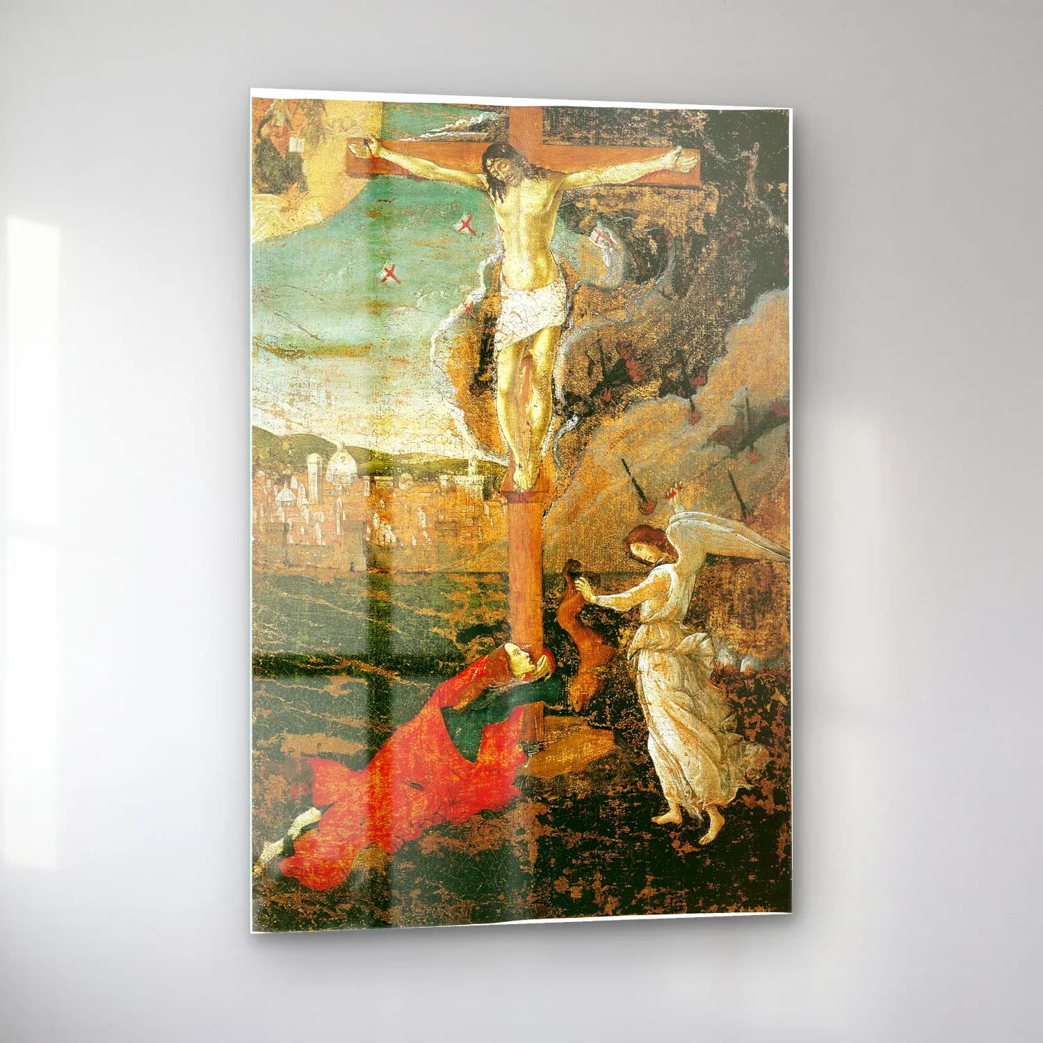 Sandro Botticelli – Dini Sahne No. 21 cam tablo — sol açıdan görünüm