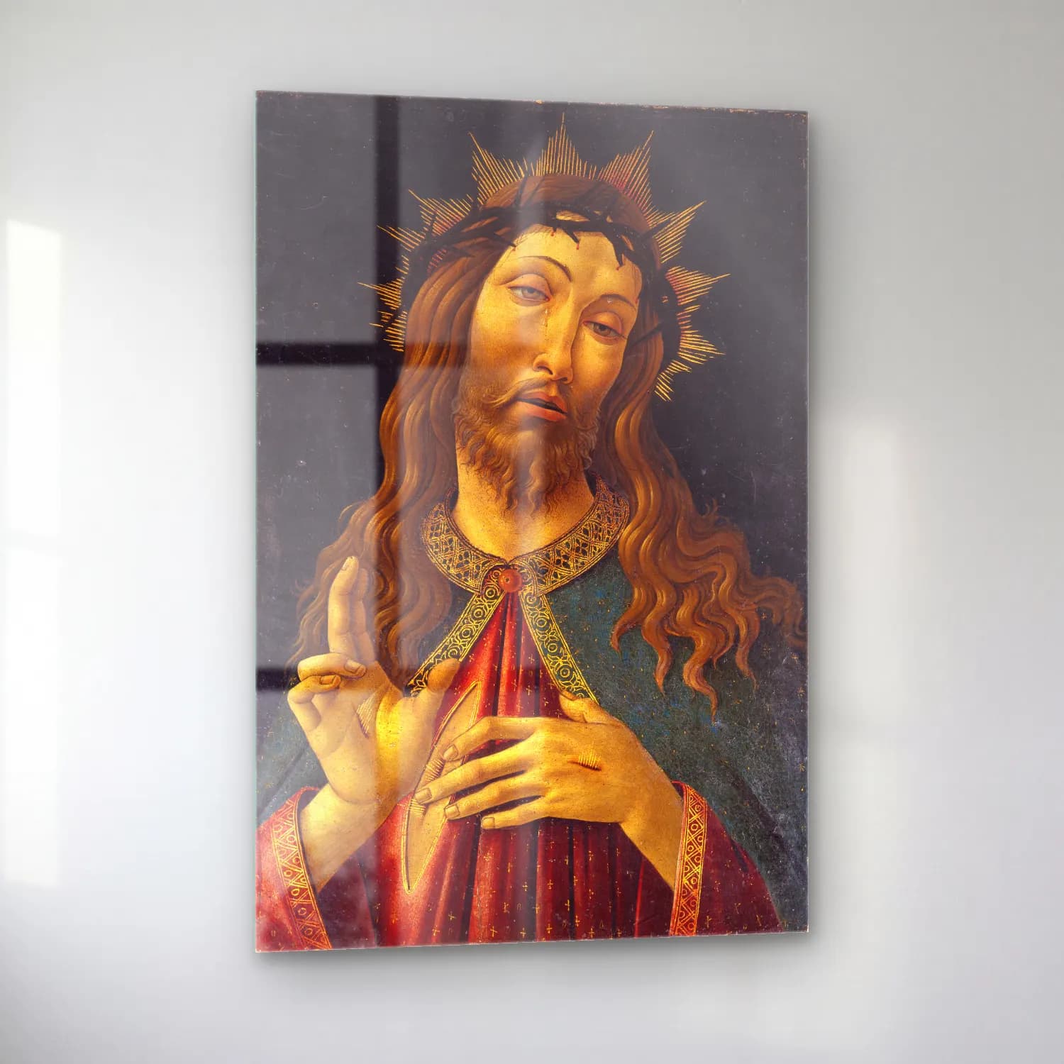 Sandro Botticelli – Dini Sahne No. 22 cam tablo — sol açıdan görünüm