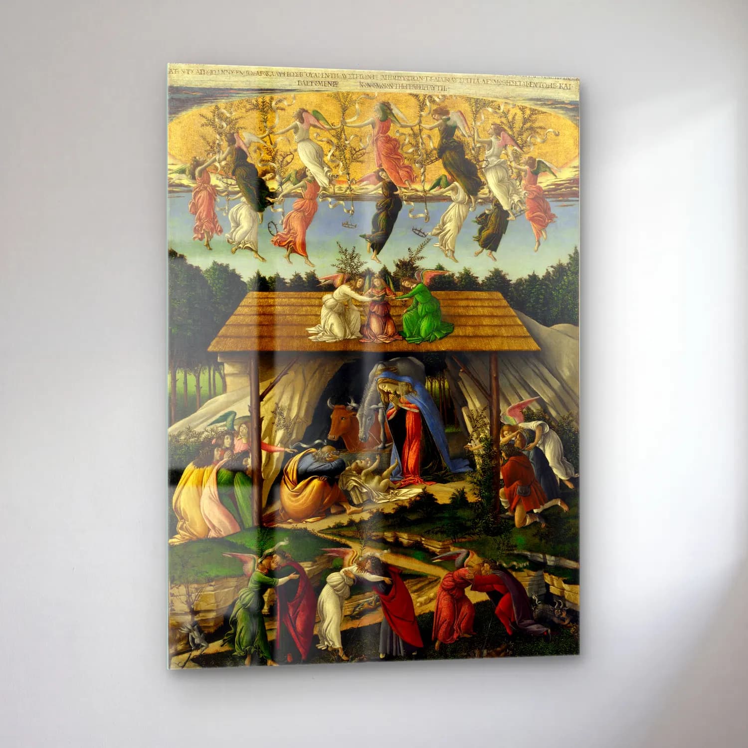 Sandro Botticelli – Dini Sahne No. 24 cam tablo — sol açıdan görünüm