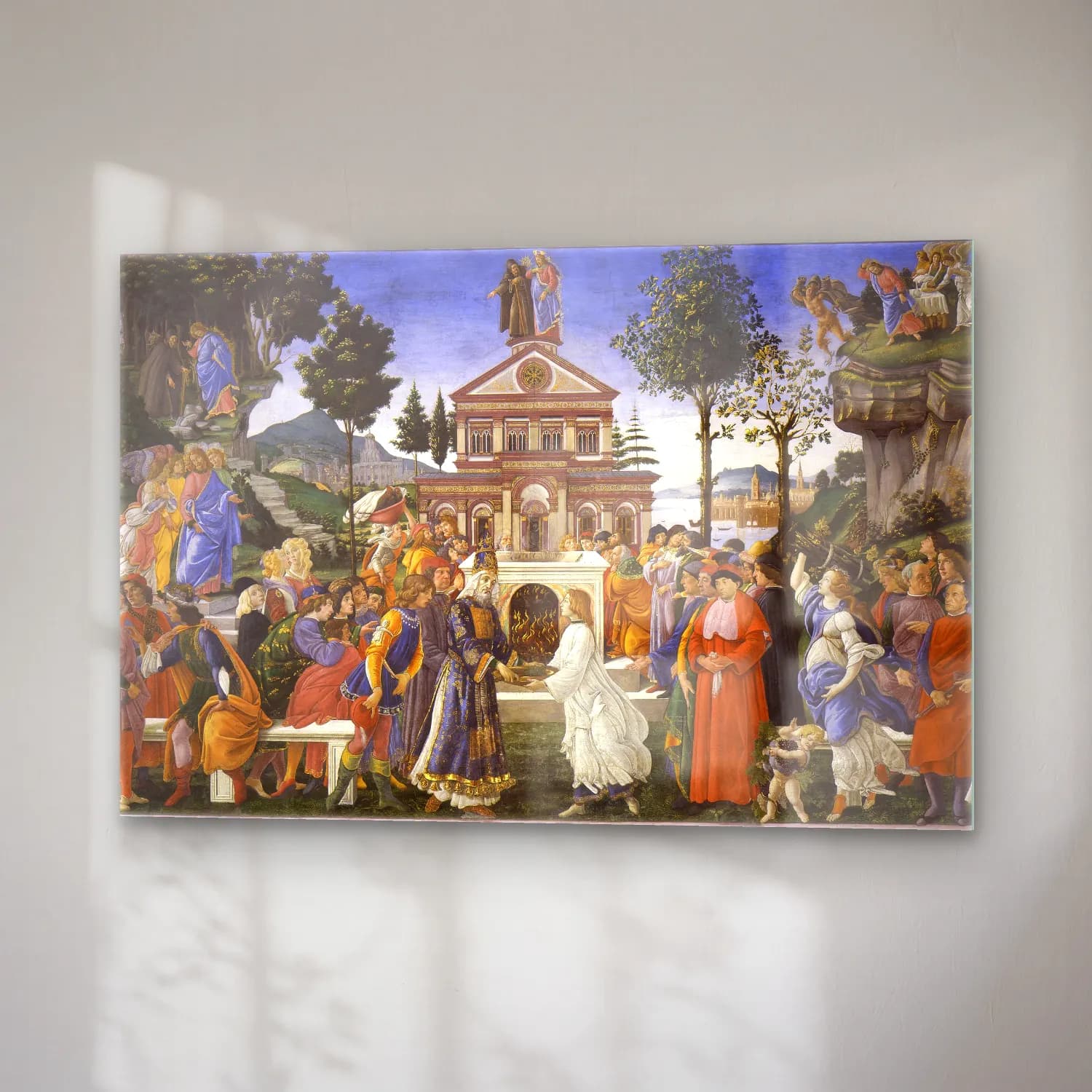 Sandro Botticelli – Dini Sahne No. 26 cam tablo — sağ açıdan görünüm