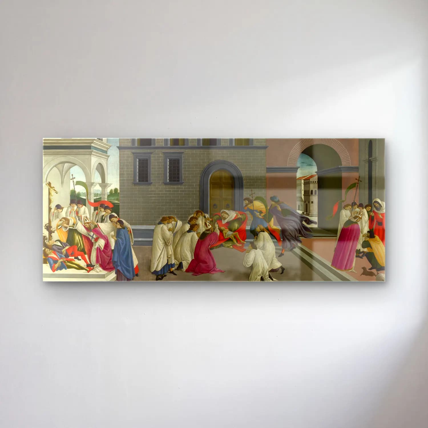 Sandro Botticelli – Dini Sahne No. 27 cam tablo — Sandro Botticelli – Dini Sahne No. 27 — yağlı boya dini sahne