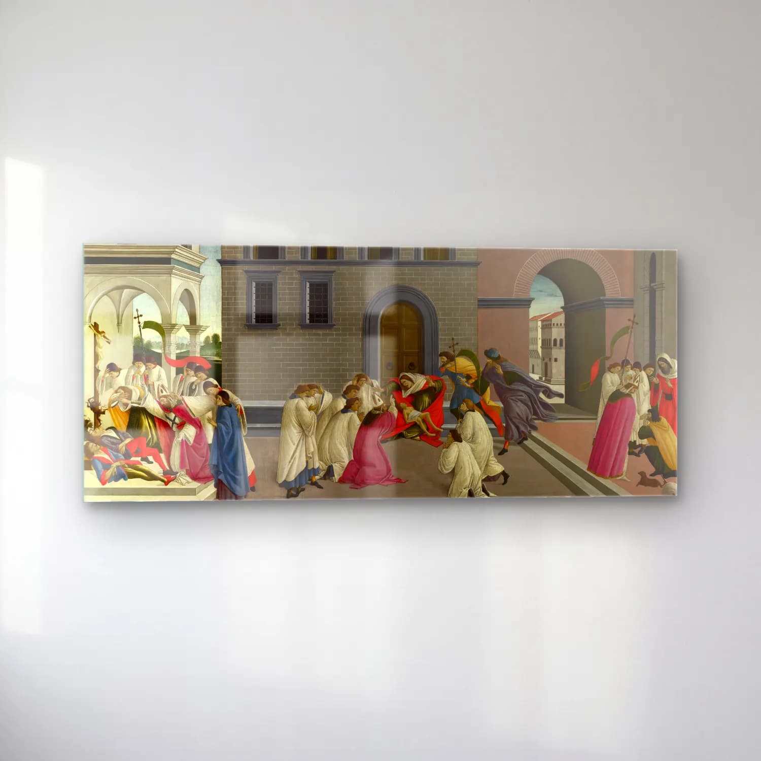 Sandro Botticelli – Dini Sahne No. 27 cam tablo — sol açıdan görünüm