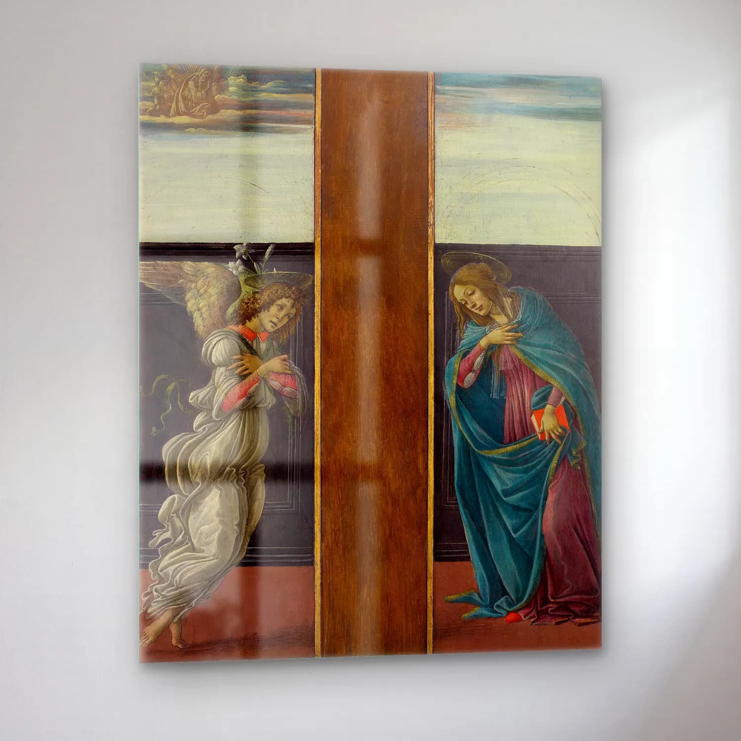 Sandro Botticelli – Dini Sahne No. 30 cam tablo — sol açıdan görünüm