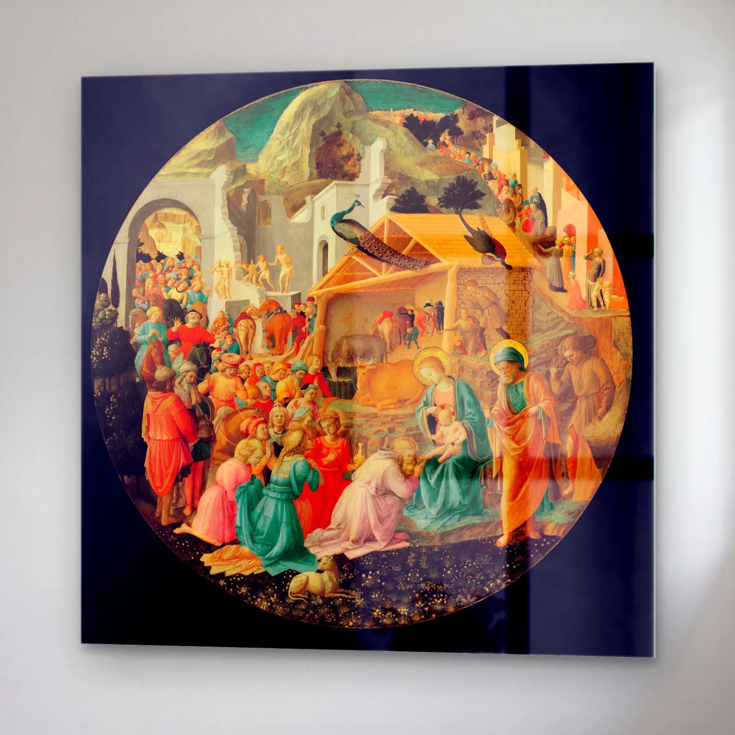 Sandro Botticelli – Dini Sahne No. 31 cam tablo — sağ açıdan görünüm