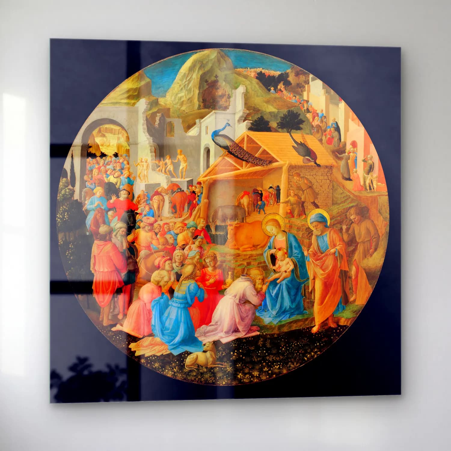 Sandro Botticelli – Dini Sahne No. 31 cam tablo — sol açıdan görünüm