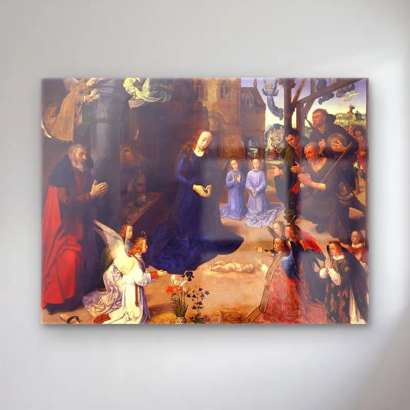 Sandro Botticelli – Dini Sahne No. 32 cam tablo — Sandro Botticelli – Dini Sahne No. 32 — yağlı boya dini sahne