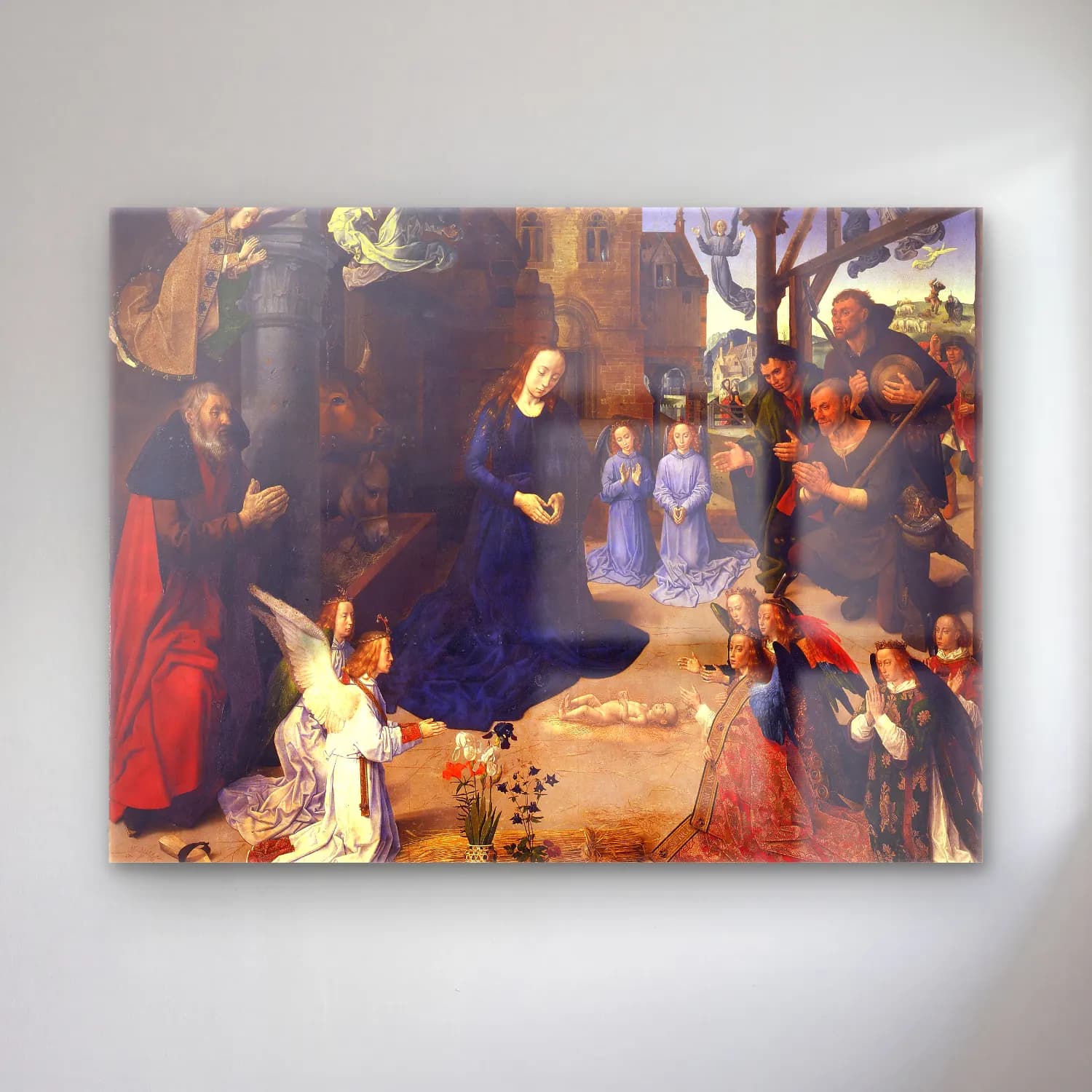 Sandro Botticelli – Dini Sahne No. 32 cam tablo — Sandro Botticelli – Dini Sahne No. 32 — yağlı boya dini sahne