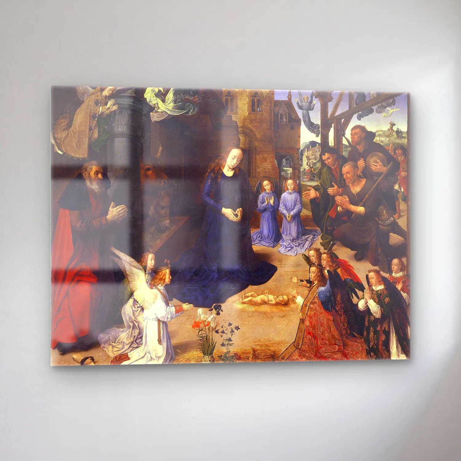 Sandro Botticelli – Dini Sahne No. 32 cam tablo — sol açıdan görünüm