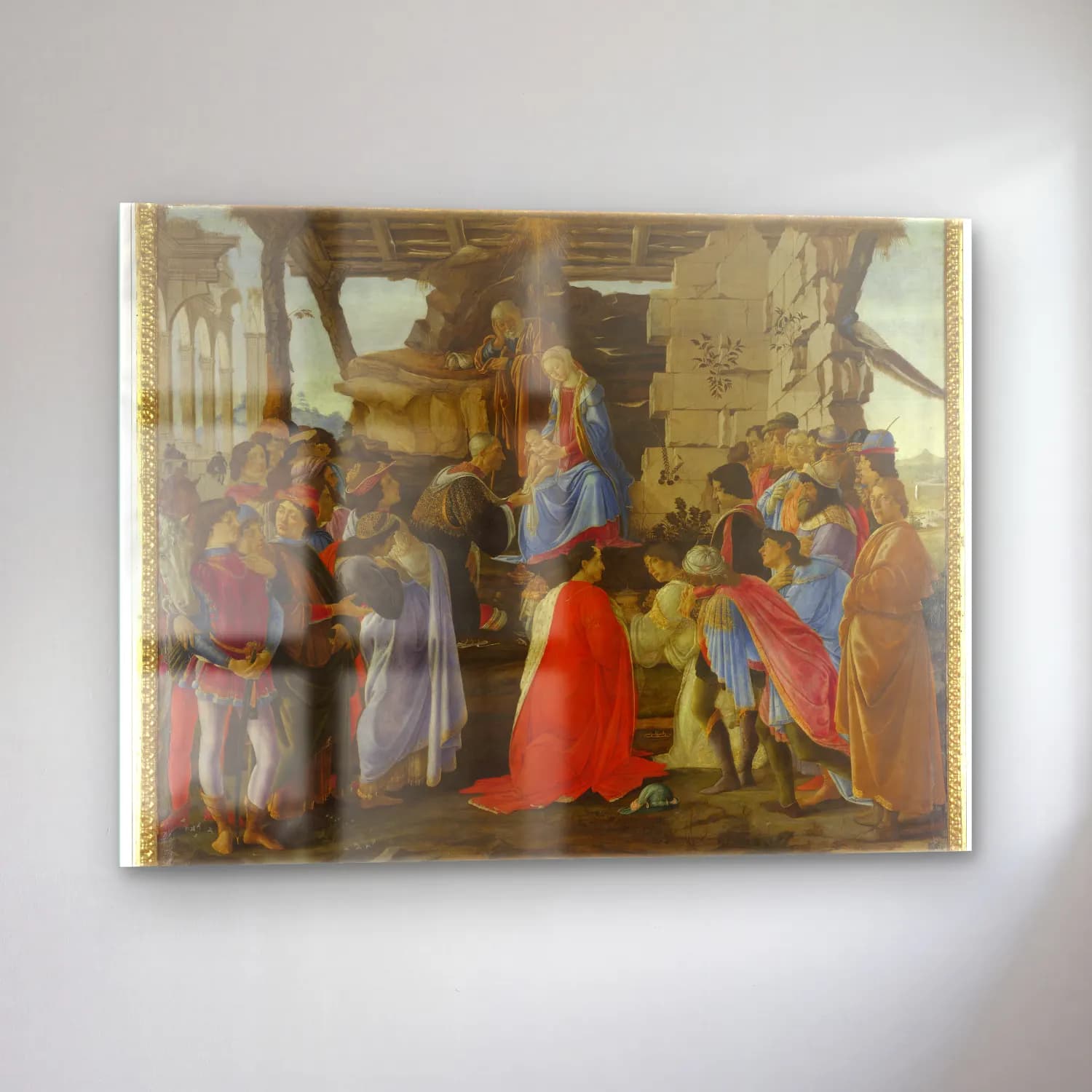 Sandro Botticelli – Dini Sahne No. 33 cam tablo — sol açıdan görünüm