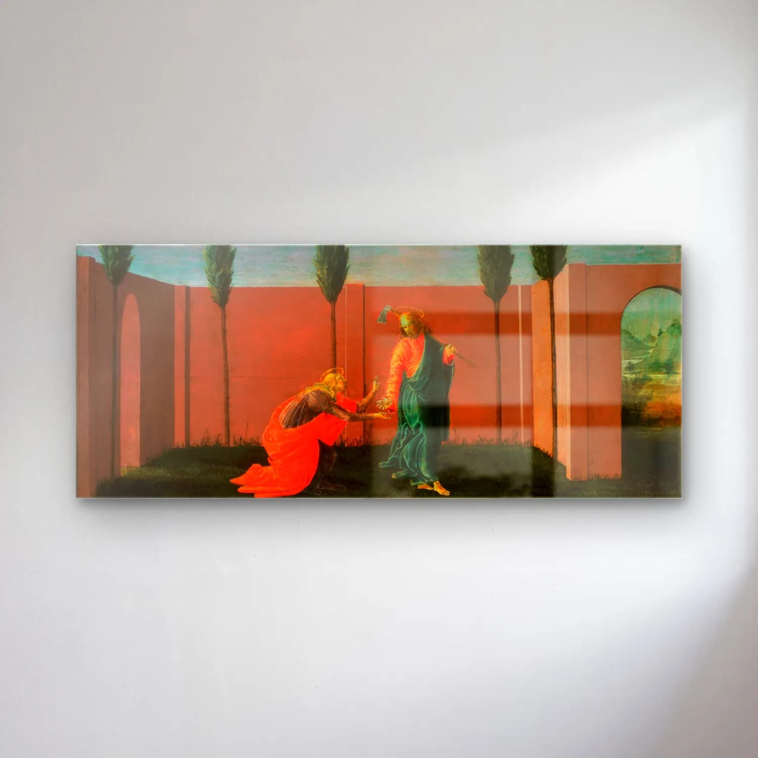 Sandro Botticelli – Dini Sahne No. 35 cam tablo — Sandro Botticelli – Dini Sahne No. 35 — yağlı boya dini sahne