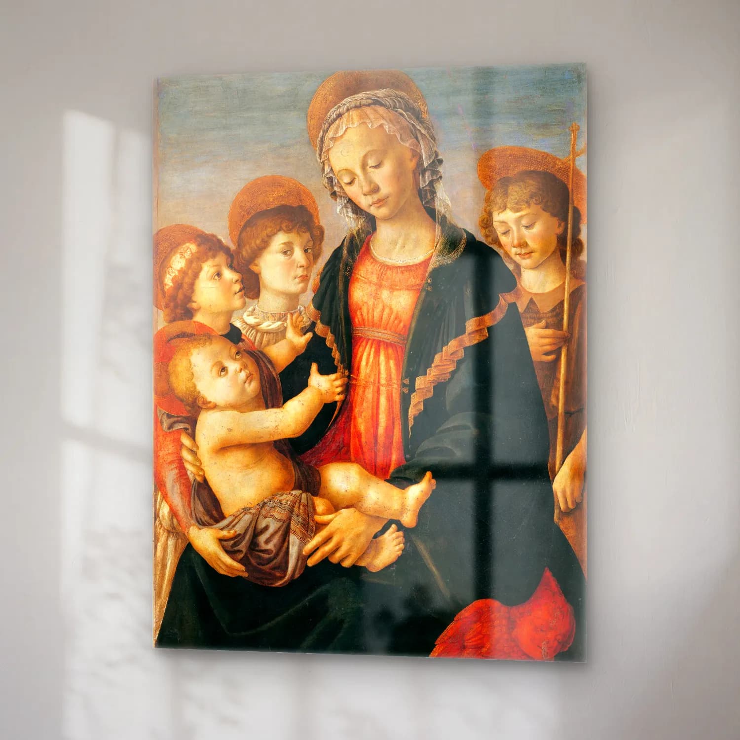 Sandro Botticelli – Dini Sahne No. 36 cam tablo — sağ açıdan görünüm