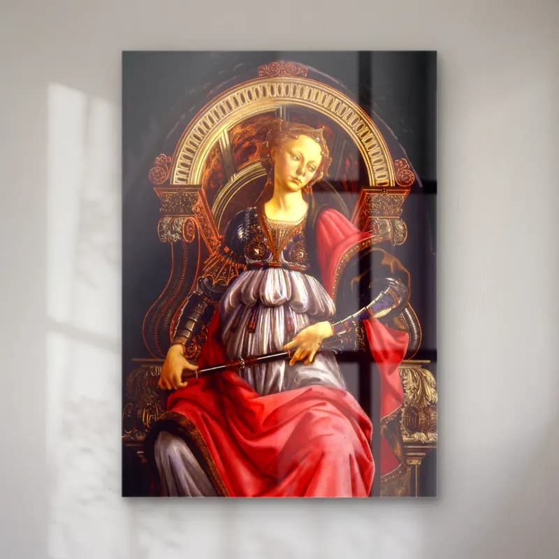 Sandro Botticelli – Şövalye cam tablo — Sandro Botticelli – Şövalye — yağlı boya şövalye
