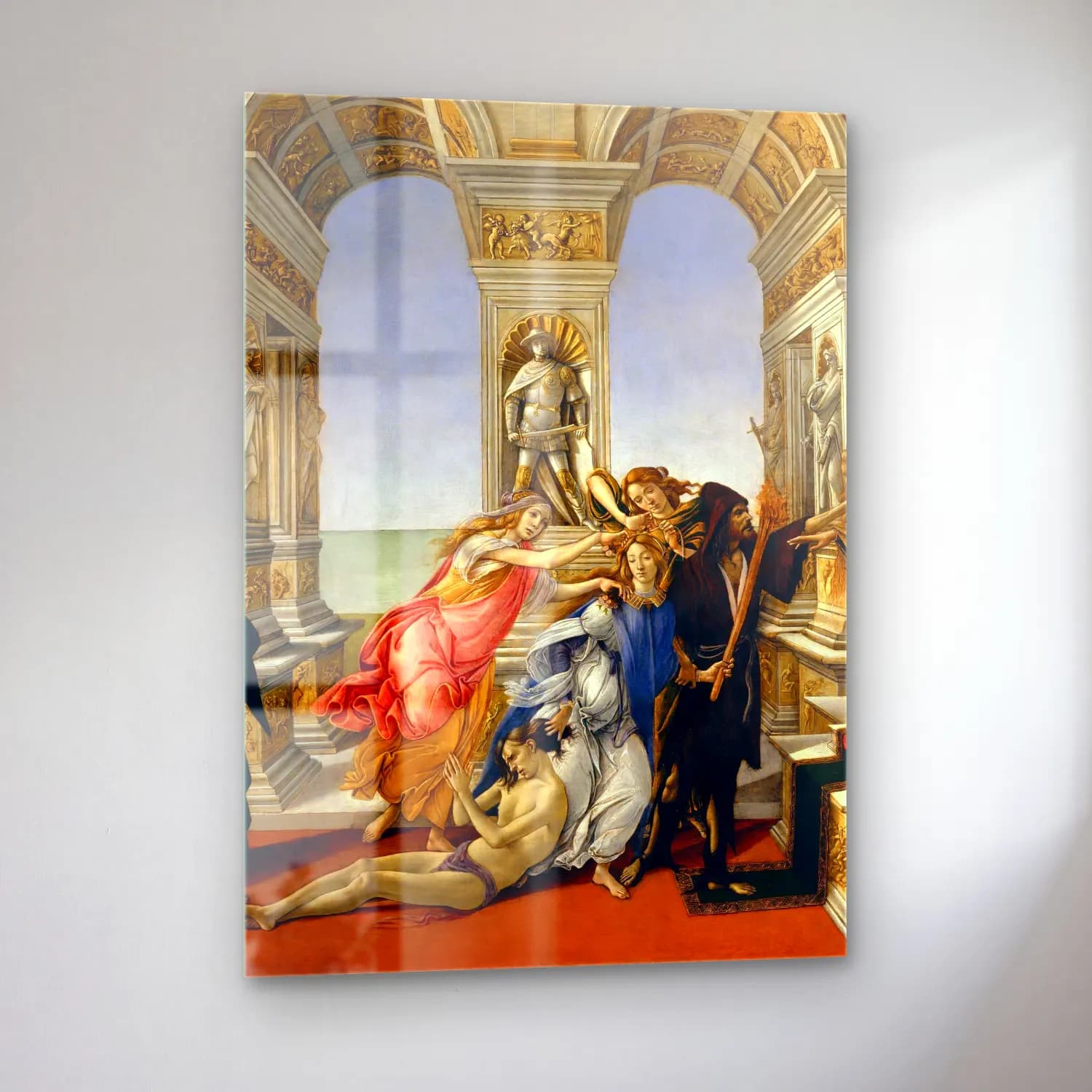 Sandro Botticelli – Dini Sahne cam tablo — sol açıdan görünüm