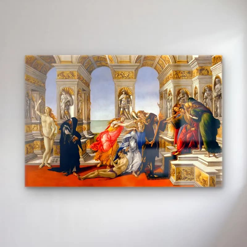 Sandro Botticelli – Dini Sahne – Siyah Beyaz Tonlar cam tablo — Sandro Botticelli – Dini Sahne – Siyah Beyaz Tonlar — yağlı boya dini sahne