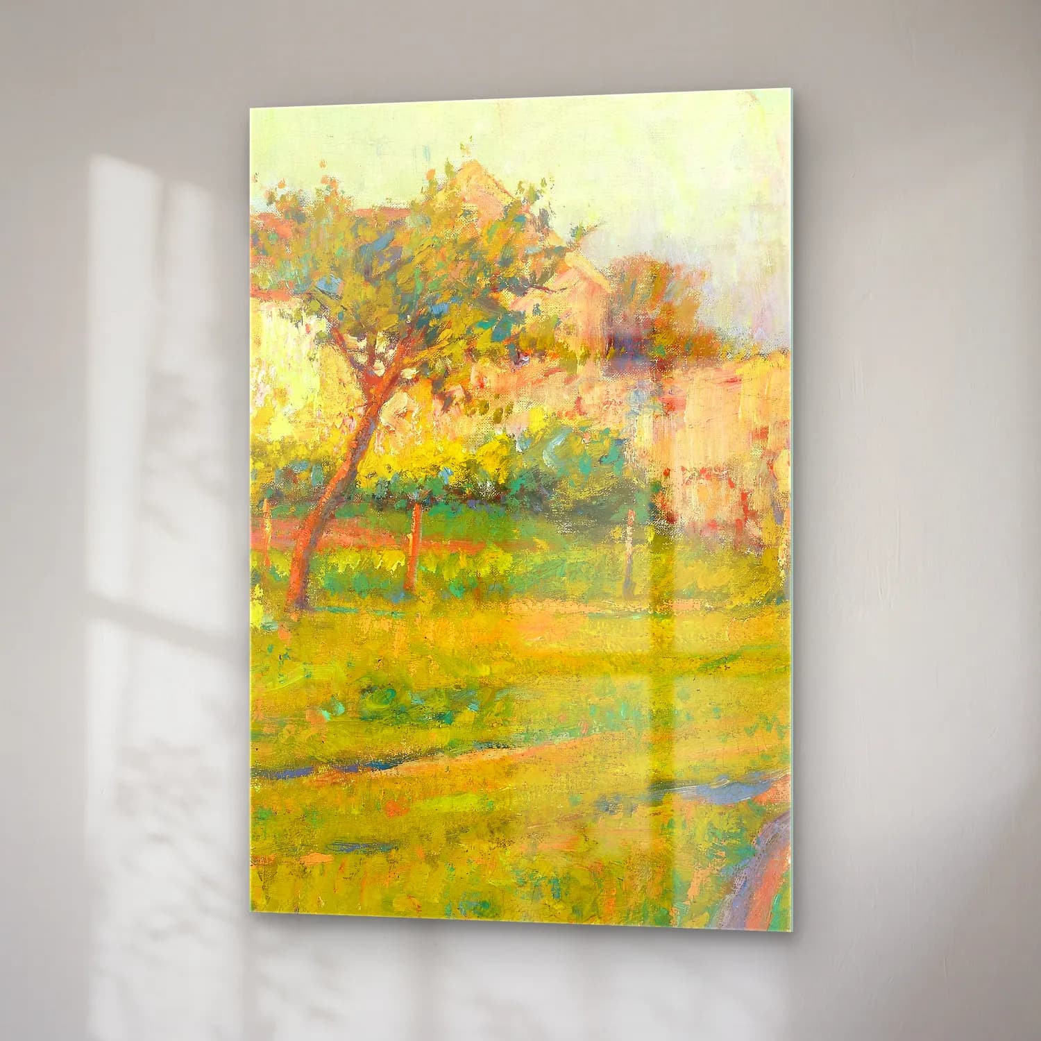 Robert William Vonnoh – Spring in France – Pastel Tonlar cam tablo — sağ açıdan görünüm