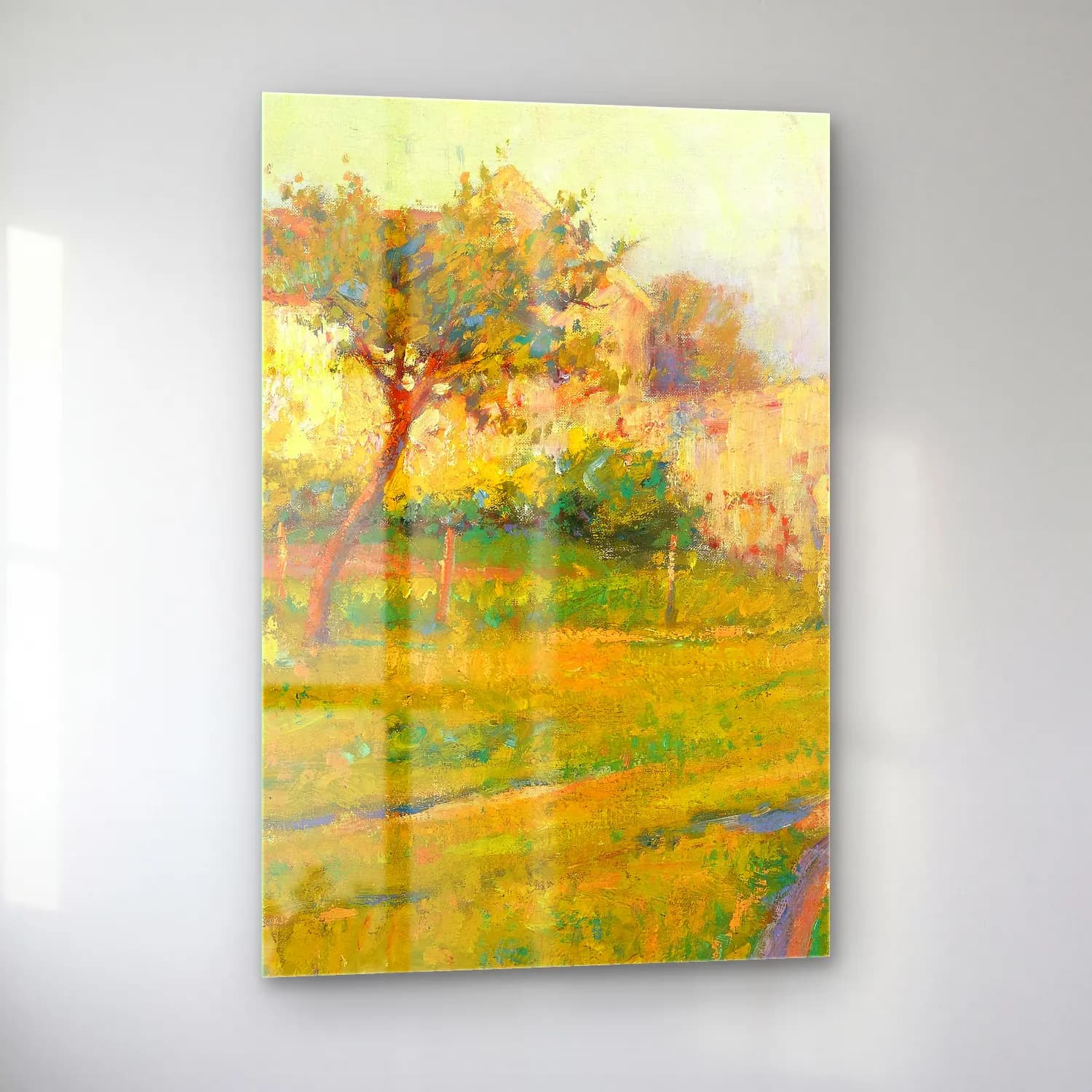 Robert William Vonnoh – Spring in France – Pastel Tonlar cam tablo — sol açıdan görünüm