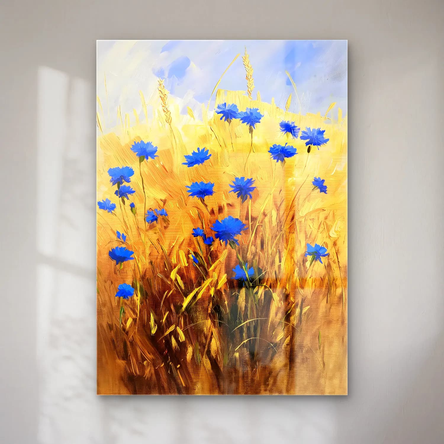 Yağlı Boya Buğday Tarlası No. 23 cam tablo — Yağlı Boya Buğday Tarlası No. 23 — yağlı boya buğday tarlası