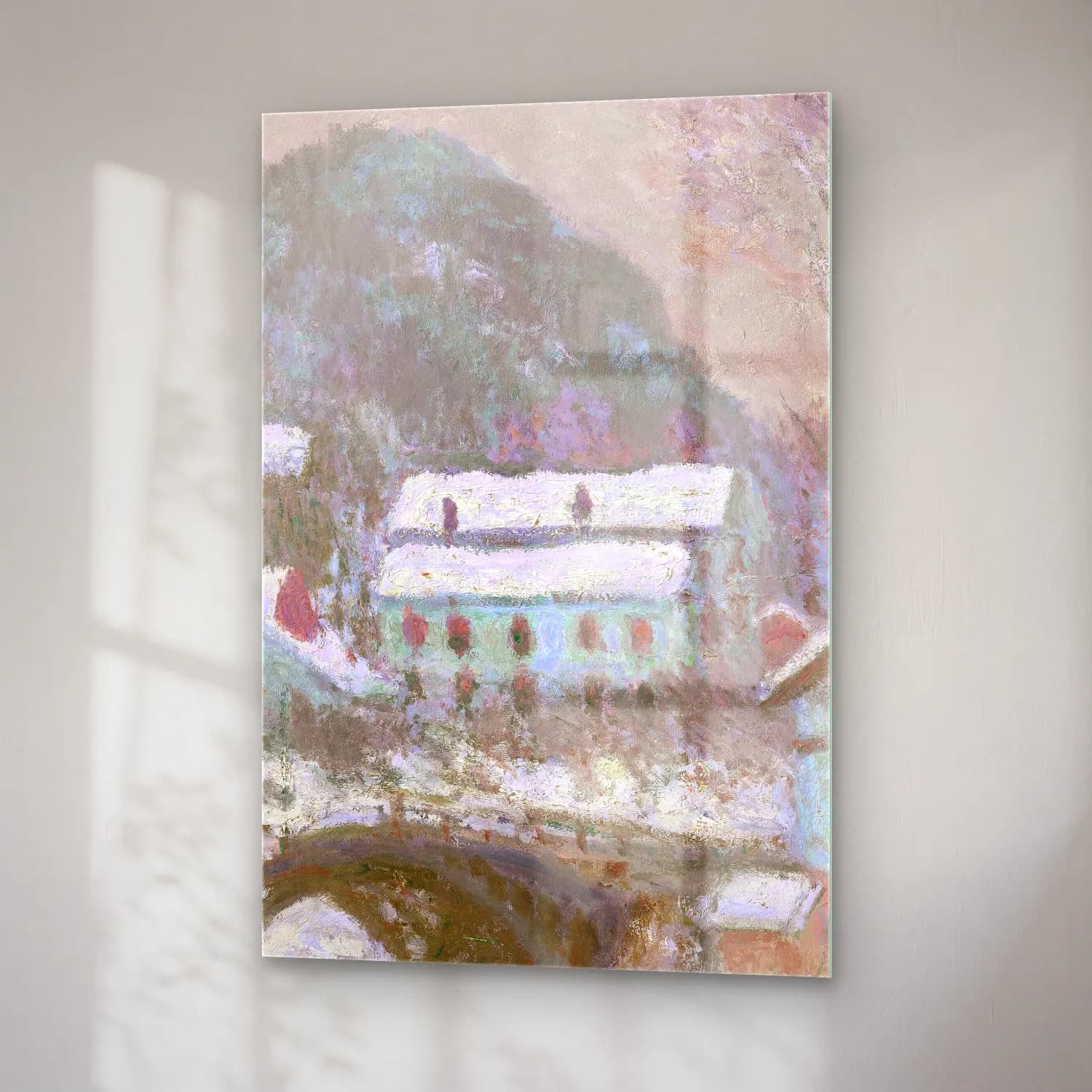 Claude Monet – Sandviken, Norvège, effet de neige cam tablo — sağ açıdan görünüm