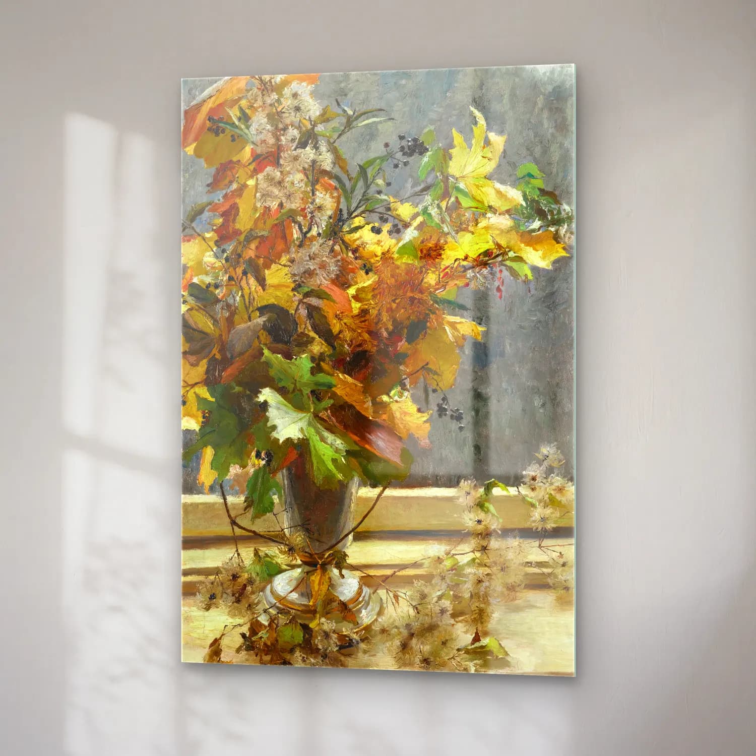 Olga Wisinger-Florian – Herbstlaub (Autumn Leaves) cam tablo — sağ açıdan görünüm