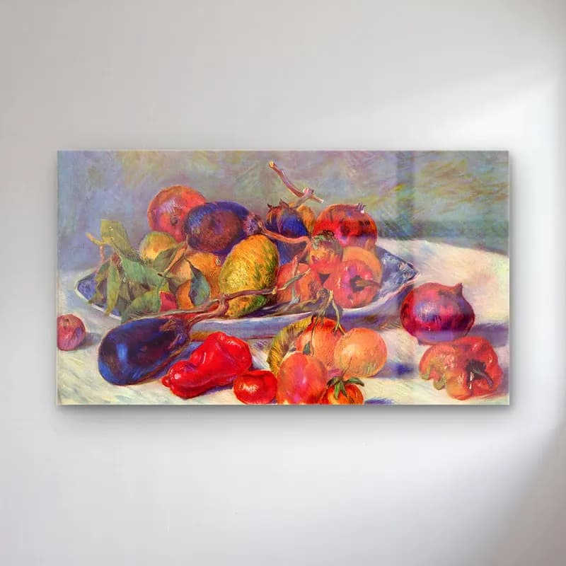 Pierre-Auguste Renoir – Still life with fruit cam tablo — Pierre-Auguste Renoir – Still life with fruit — empresyonist meyveli natürmort