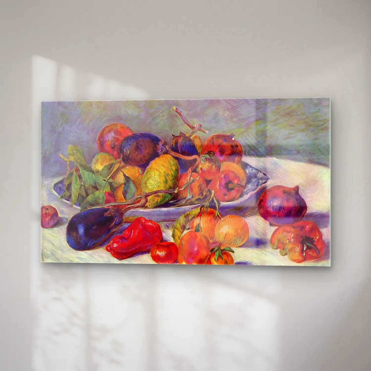 Pierre-Auguste Renoir – Still life with fruit cam tablo — sağ açıdan görünüm