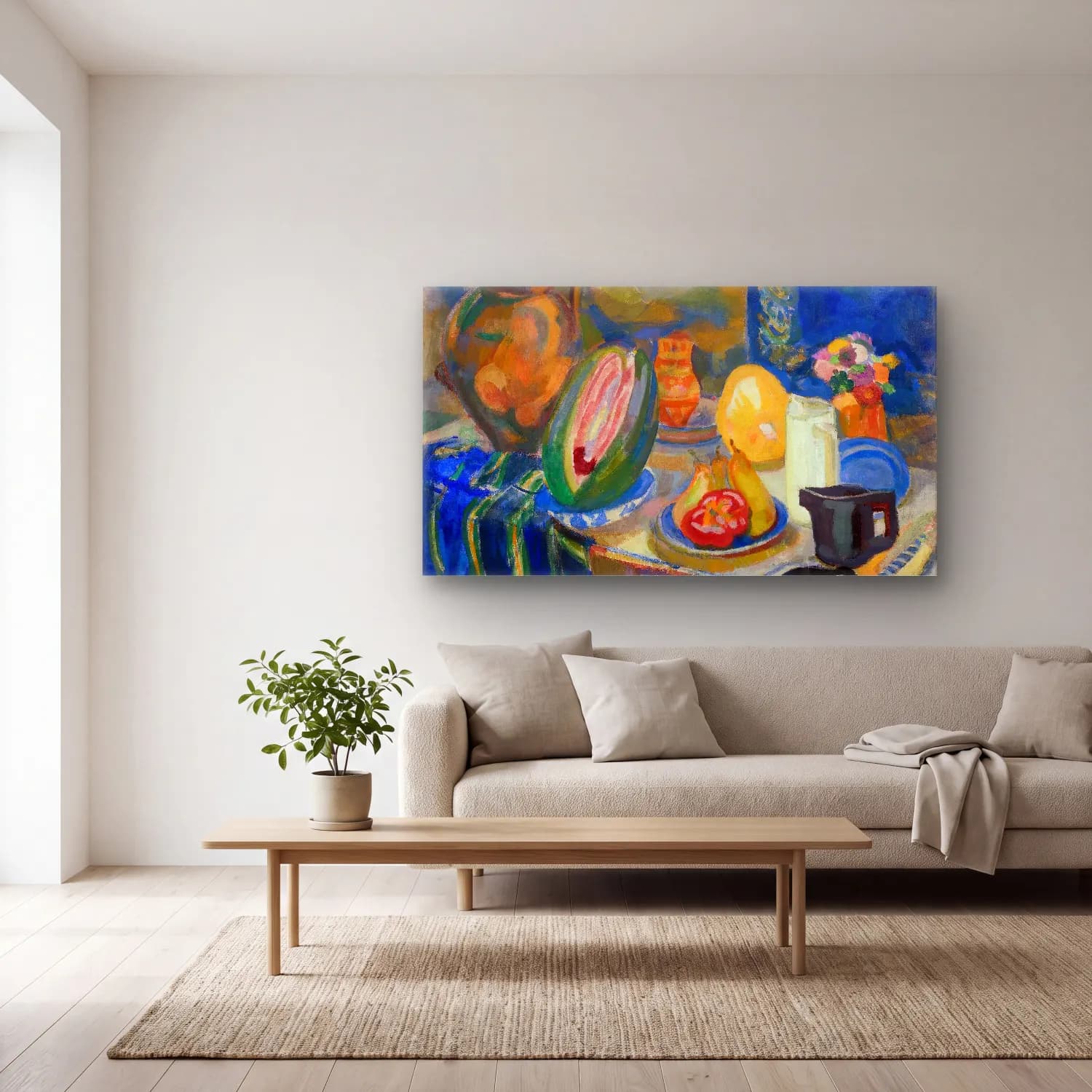 Robert Delaunay – Nature morte portugaise cam tablo — açık renk salonda