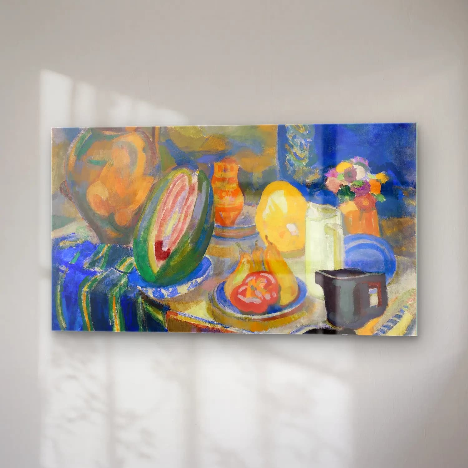 Robert Delaunay – Nature morte portugaise cam tablo — sağ açıdan görünüm